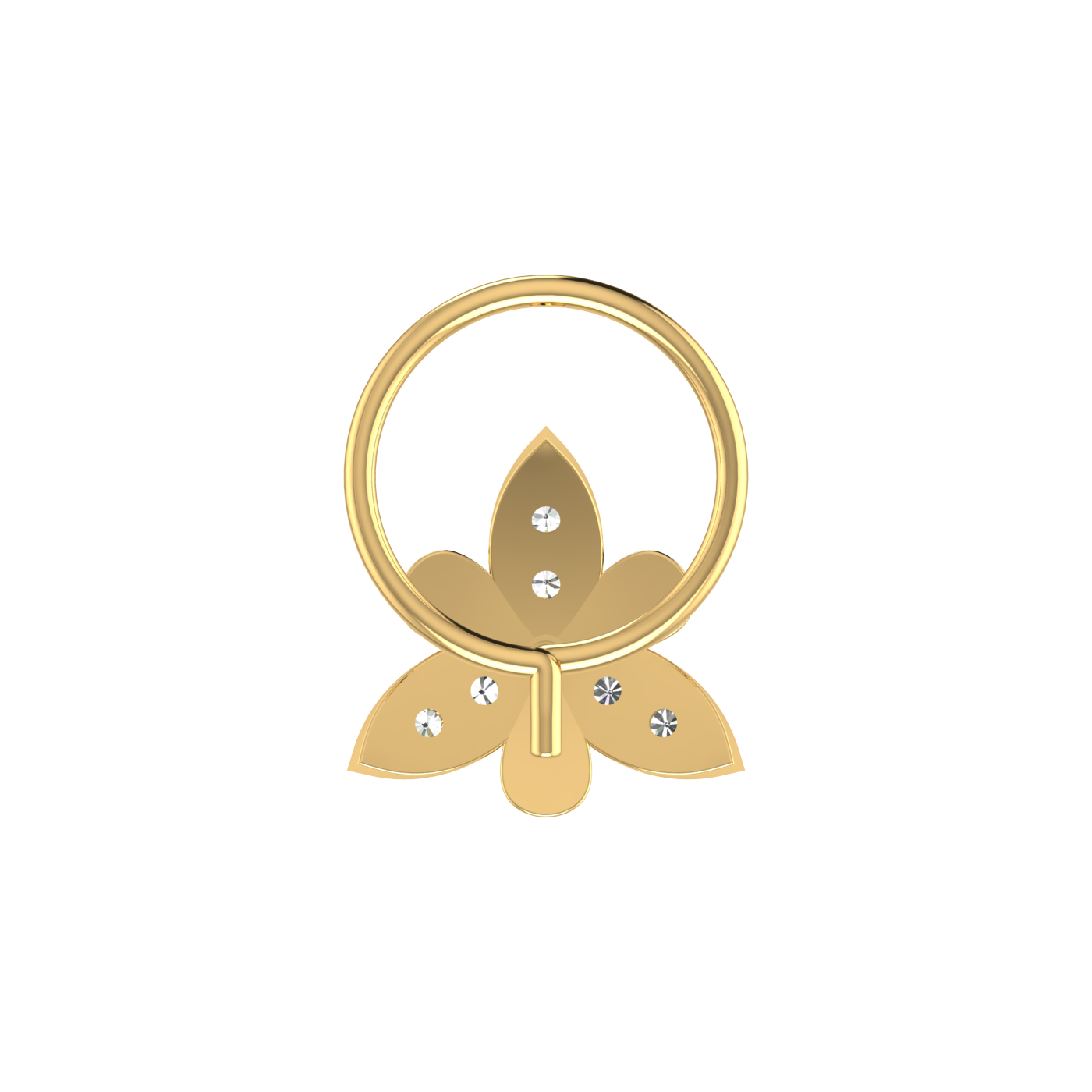 0.05 Carat Natural Diamond Nose Pin - HI Color, VS-SI Clarity.